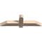 Ekena Millwork Eugene Smooth Timber Gable Bracket, Douglas Fir, 36"W x 10"H x 3 1/2"D x 3 1/2"F, 7/12 Pitch GBW036X10X0404EUG00SDF - alternate 3